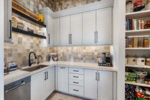 Functional butler's pantry design in custom home Arizona